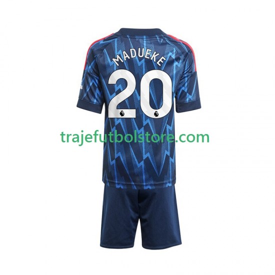 Camiseta 2ª Arsenal Noni Madueke 20 Niño 2025-2026 Manga Corta