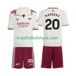 Camiseta 3ª Arsenal Noni Madueke 20 Niño 2025-2026 Manga Corta