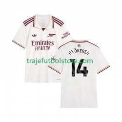 Camiseta 3ª Arsenal Viktor Gyokeres 14 Hombre 2025-2026 Manga Corta