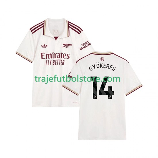 Camiseta 3ª Arsenal Viktor Gyokeres 14 Hombre 2025-2026 Manga Corta