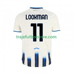 Camiseta 2ª Atalanta Ademola Lookman 11 Hombre 2025-2026 Manga Corta