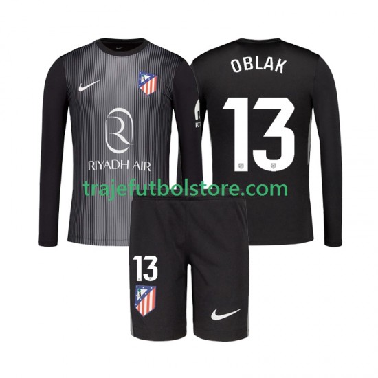 Camiseta 2ª Atlético Madrid Jan Oblak 13 Portero Niño 2025-2026 ML