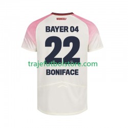Camiseta 2ª Bayer 04 Leverkusen Victor Boniface 22 Hombre 2025-2026 Manga Corta