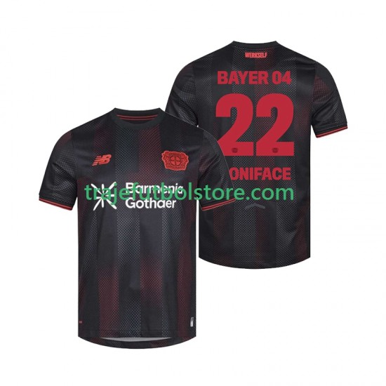 Camiseta 1ª Bayer 04 Leverkusen Victor Boniface 22 Hombre 2025-2026 Manga Corta