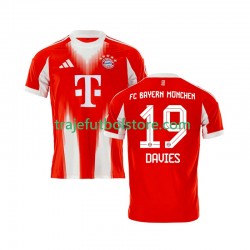 Camiseta 1ª Bayern de Múnich Alphonso Davies 19 Hombre 2025-2026 Manga Corta