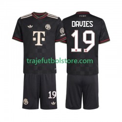Camiseta 3ª Bayern de Múnich Alphonso Davies 19 Niño 2025-2026 Manga Corta
