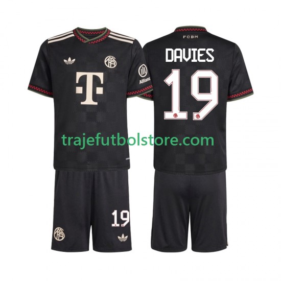 Camiseta 3ª Bayern de Múnich Alphonso Davies 19 Niño 2025-2026 Manga Corta