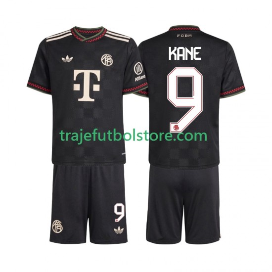 Camiseta 3ª Bayern de Múnich Harry Kane 9 Niño 2025-2026 Manga Corta