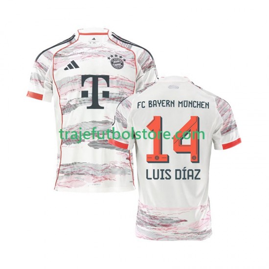 Camiseta 2ª Bayern de Múnich Luis Diaz 14 Hombre 2025-2026 Manga Corta