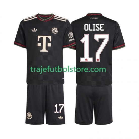 Camiseta 3ª Bayern de Múnich Michael Olise 17 Niño 2025-2026 Manga Corta