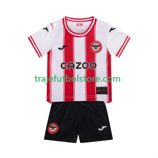 Camiseta 1ª Brentford Niño 2025-2026 Manga Corta