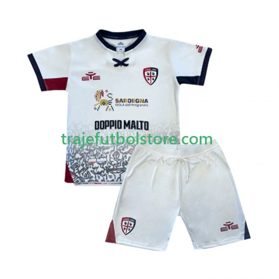 Camiseta 2ª Cagliari Niño 2025-2026 Manga Corta