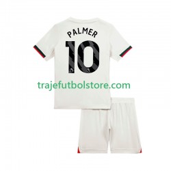 Camiseta 2ª Chelsea Cole Palmer 10 Niño 2025-2026 Manga Corta