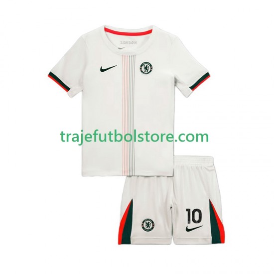 Camiseta 2ª Chelsea Cole Palmer 10 Niño 2025-2026 Manga Corta