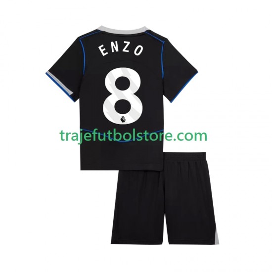 Camiseta 3ª Chelsea Enzo Fernandez 8 Niño 2025-2026 Manga Corta