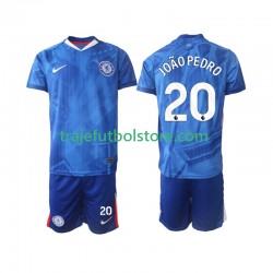 Camiseta 1ª Chelsea joao pedro 20 Niño 2025-2026 Manga Corta
