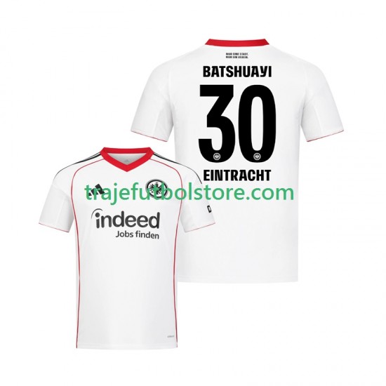 Camiseta 2ª Eintracht Frankfurt Michy Batshuayi 30 Hombre 2025-2026 Manga Corta