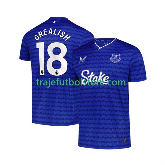 Camiseta 1ª Everton Jack Grealish 18 Hombre 2025-2026 Manga Corta