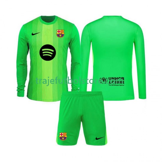 Camiseta 1ª FC Barcelona Portero Niño 2025-2026 ML