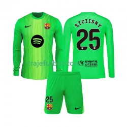 Camiseta 1ª FC Barcelona Szczesny 25 Portero Niño 2025-2026 ML