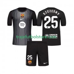 Camiseta 3ª FC Barcelona Szczesny 25 Portero Niño 2025-2026 Manga Corta