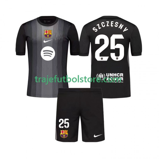 Camiseta 3ª FC Barcelona Szczesny 25 Portero Niño 2025-2026 Manga Corta