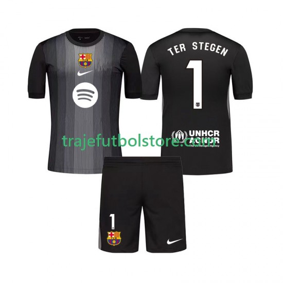 Camiseta 3ª FC Barcelona Ter Stegen 1 Portero Niño 2025-2026 Manga Corta