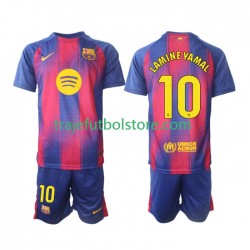 Camiseta 1ª FC Barcelona Lamine Yamal 10 Niño 2025-2026 Manga Corta