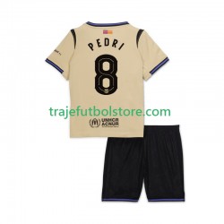 Camiseta 2ª FC Barcelona Pedri 8 UCL Niño 2025-2026 Manga Corta