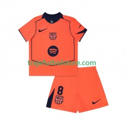 Camiseta 3ª FC Barcelona Pedri 8 UCL Niño 2025-2026 Manga Corta