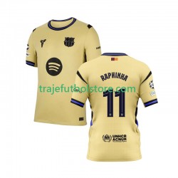 Camiseta 2ª FC Barcelona Raphinha 11 Champions League Hombre 2025-2026 Manga Corta