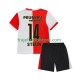 Camiseta 1ª Feyenoord Rotterdam Sem Steijn 14 Niño 2025-2026 Manga Corta