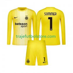 Camiseta 2ª Inter Milan Yann Sommer 1 Portero Niño 2025-2026 ML