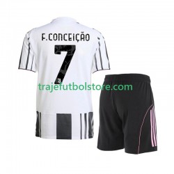 Camiseta 1ª Juventus Francisco Conceicao 7 Niño 2025-2026 Manga Corta
