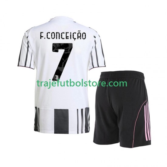 Camiseta 1ª Juventus Francisco Conceicao 7 Niño 2025-2026 Manga Corta