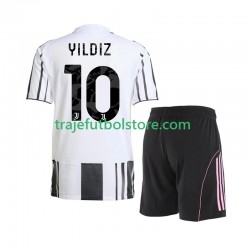 Camiseta 1ª Juventus Kenan Yildiz 10 Niño 2025-2026 Manga Corta