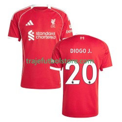 Camiseta 1ª Liverpool Diogo Jota 20 Hombre 2025-2026 Manga Corta
