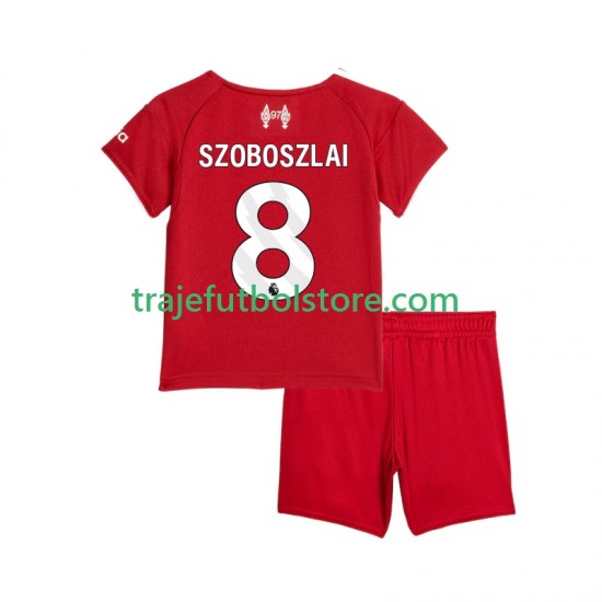 Camiseta 1ª Liverpool Dominik Szoboszlai 8 Niño 2025-2026 Manga Corta