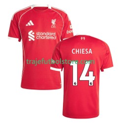 Camiseta 1ª Liverpool Federico Chiesa 14 Hombre 2025-2026 Manga Corta