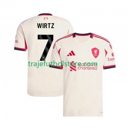 Camiseta 2ª Liverpool Florian Wirtz 7 Hombre 2025-2026 Manga Corta