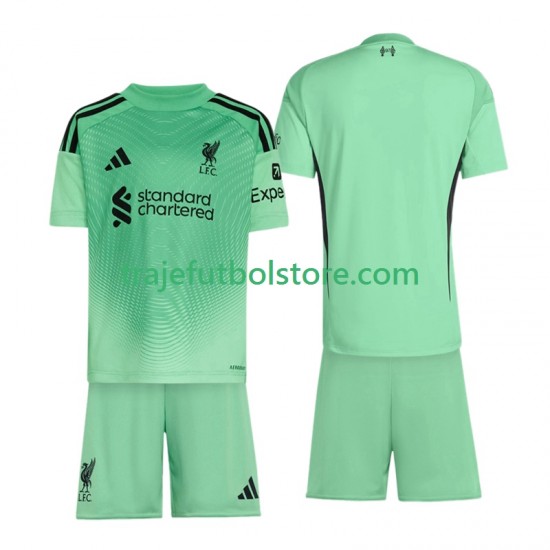 Camiseta 2ª Liverpool Portero Niño 2025-2026 Manga Corta