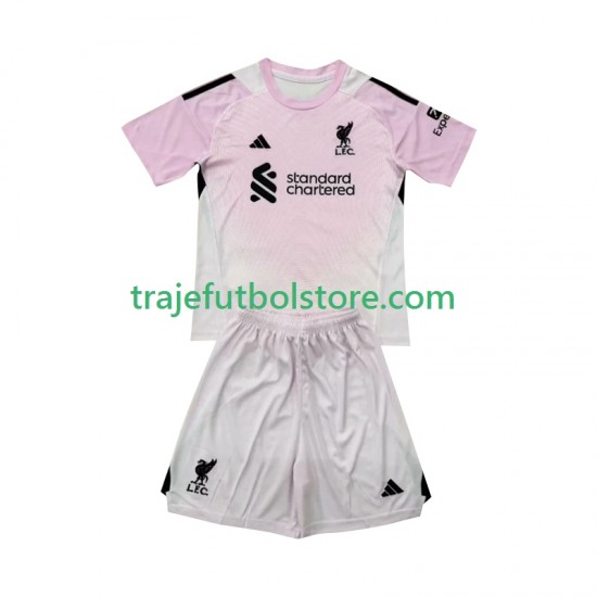 Camiseta 3ª Liverpool Portero Niño 2025-2026 Manga Corta