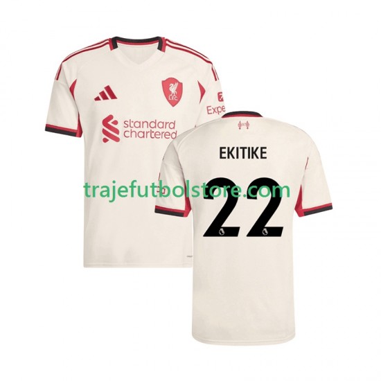 Camiseta 2ª Liverpool Hugo Ekitike 22 Hombre 2025-2026 Manga Corta