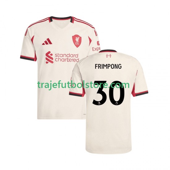 Camiseta 2ª Liverpool Jeremie Frimpong 30 Hombre 2025-2026 Manga Corta