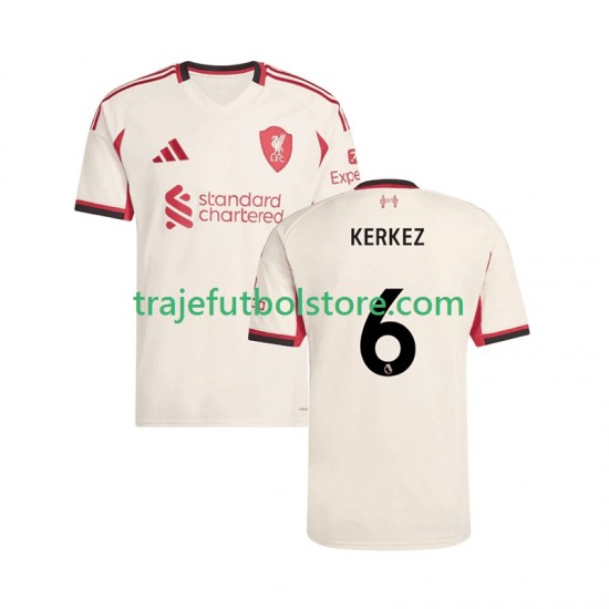 Camiseta 2ª Liverpool Milos Kerkez 6 Hombre 2025-2026 Manga Corta