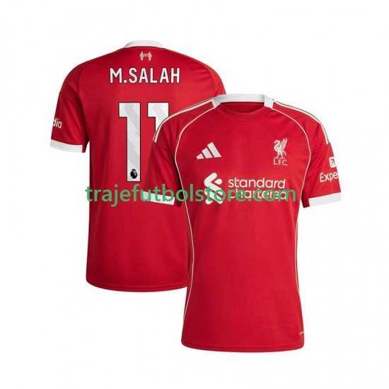 Camiseta 1ª Liverpool Mohamed Salah 11 Hombre 2025-2026 Manga Corta