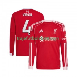 Camiseta 1ª Liverpool Virgil van Dijk 4 Hombre 2025-2026 ML
