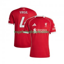 Camiseta 1ª Liverpool Virgil van Dijk 4 Hombre 2025-2026 Manga Corta
