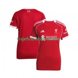 Camiseta 1ª Liverpool Mujer 2025-2026 Manga Corta