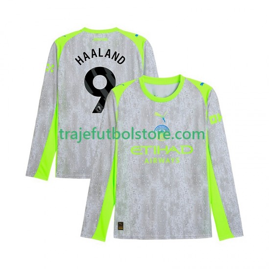 Camiseta 3ª Manchester City Erling Haaland 9 Hombre 2025-2026 ML